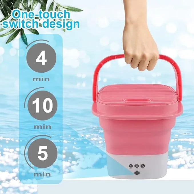 Mini Washing Machine - Portable Mini Folding Washing Machine & Dryer for Baby Clothes - Best Multi-Color Laundry Machine